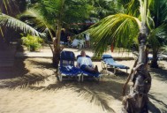 Morgens am Strand