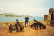 Kanonen auf dem Fort von Puerto Plata