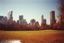 Central Park mit Skyline von New York